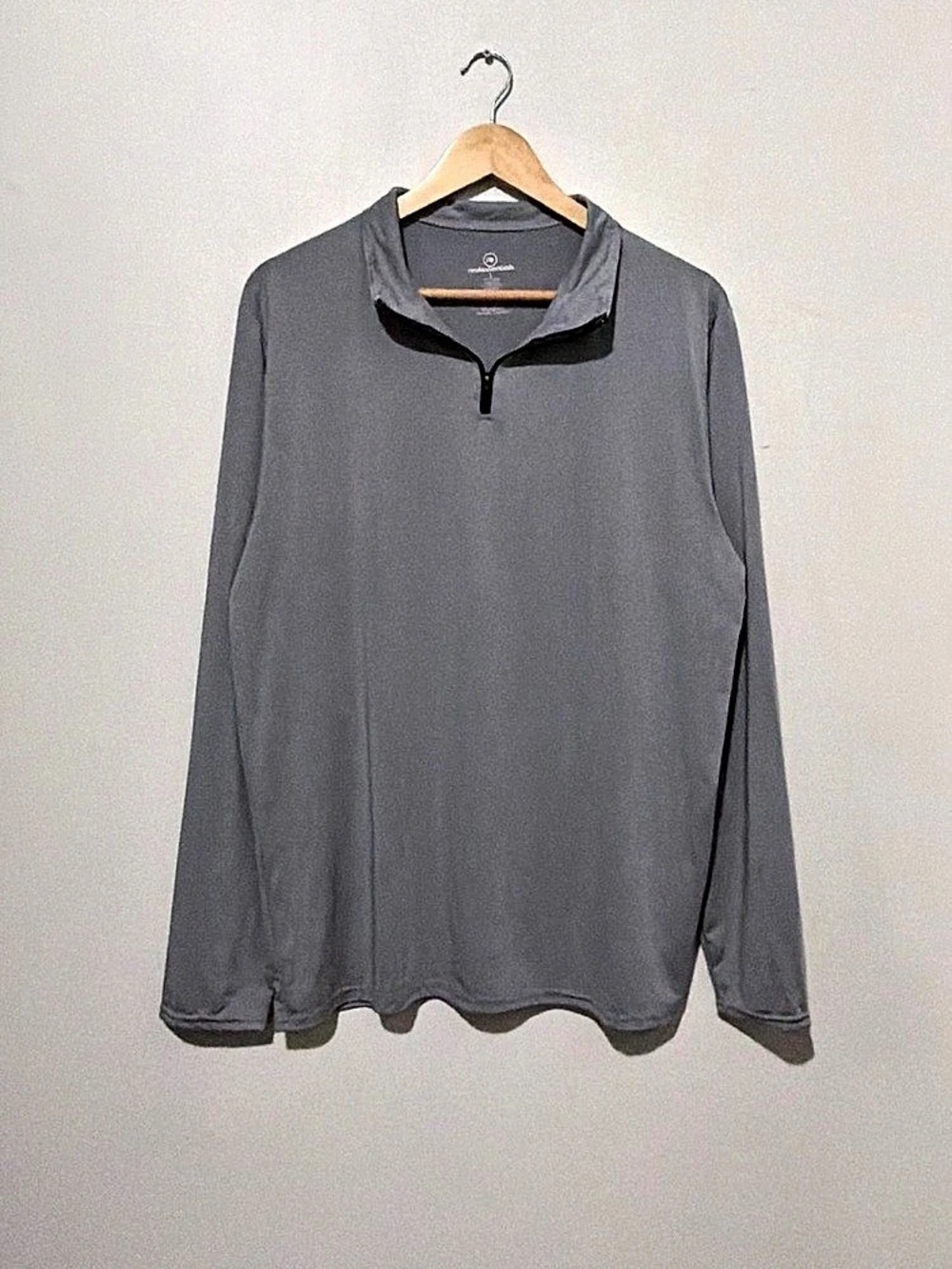 relessentials Men's Gray Quarter-Zip Pullover Size Large